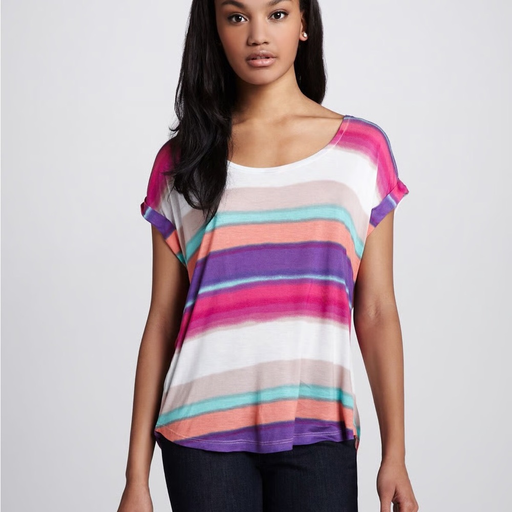 Splendid Open Back Drape Tee - Picture 2 of 4